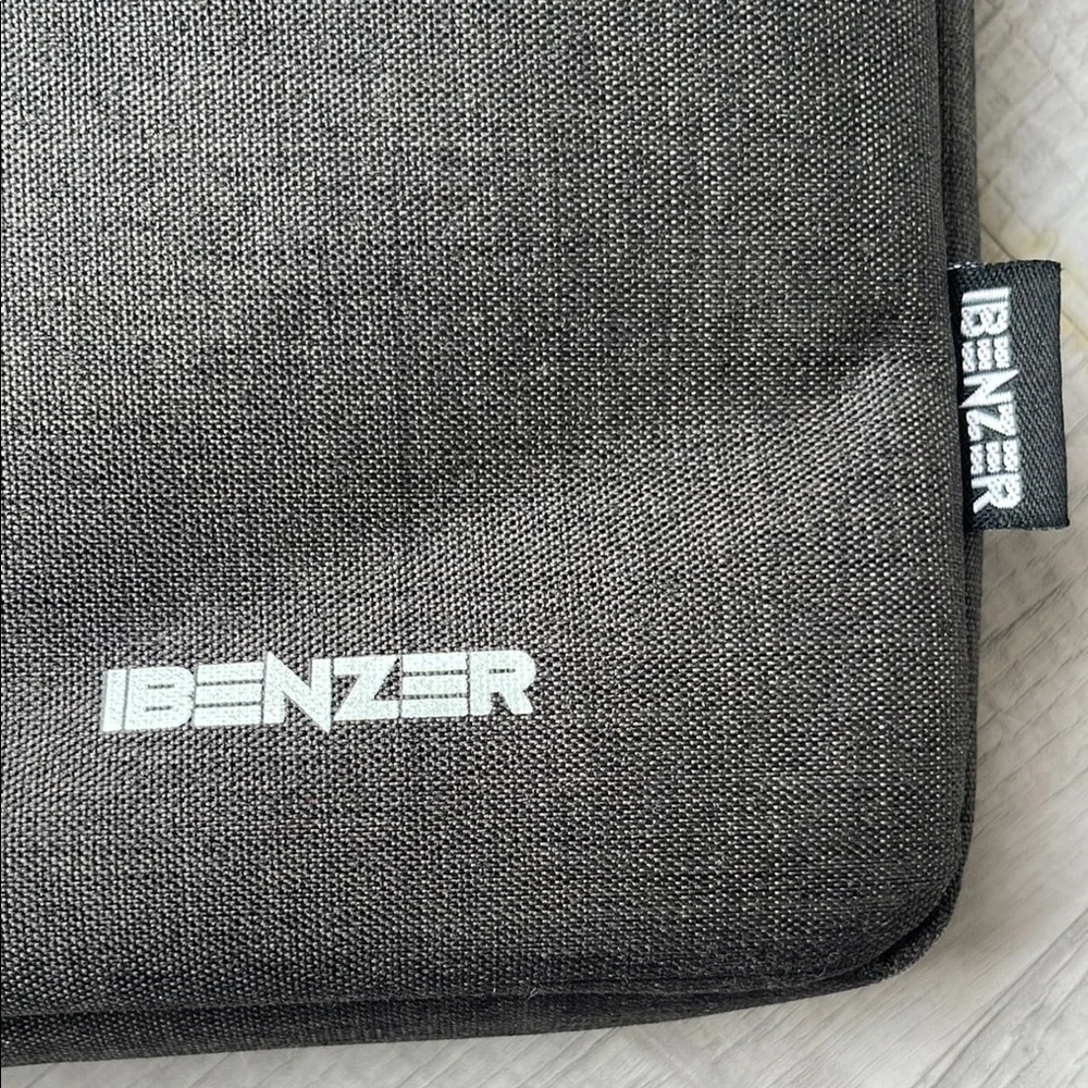 Sleek Gray Laptop Bag with Minimalist Design